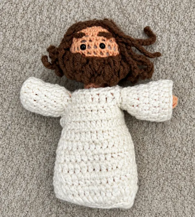 The first crocheted Jesus plush